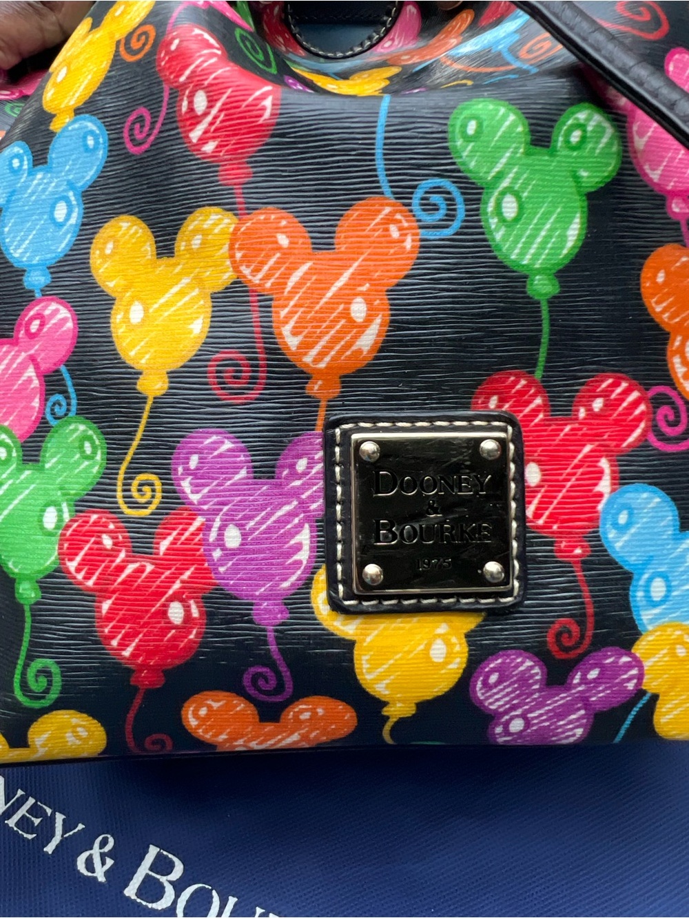 10th ANNIVERSARY DISNEY DOONEY AND BOURKE MICKEY MOUSE BALLOONS DRAWSTRING PURS - Picture 5 of 14
